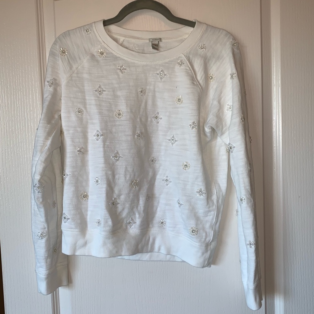 J. Crew jeweled sweatshirt